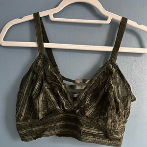 Torrid lace bralette - olive green